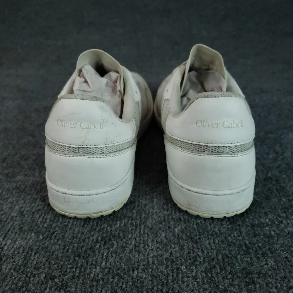 Oliver Cabell Shoes Mens Size 10‎ White Leather Low Top Casual Comfort Sneakers